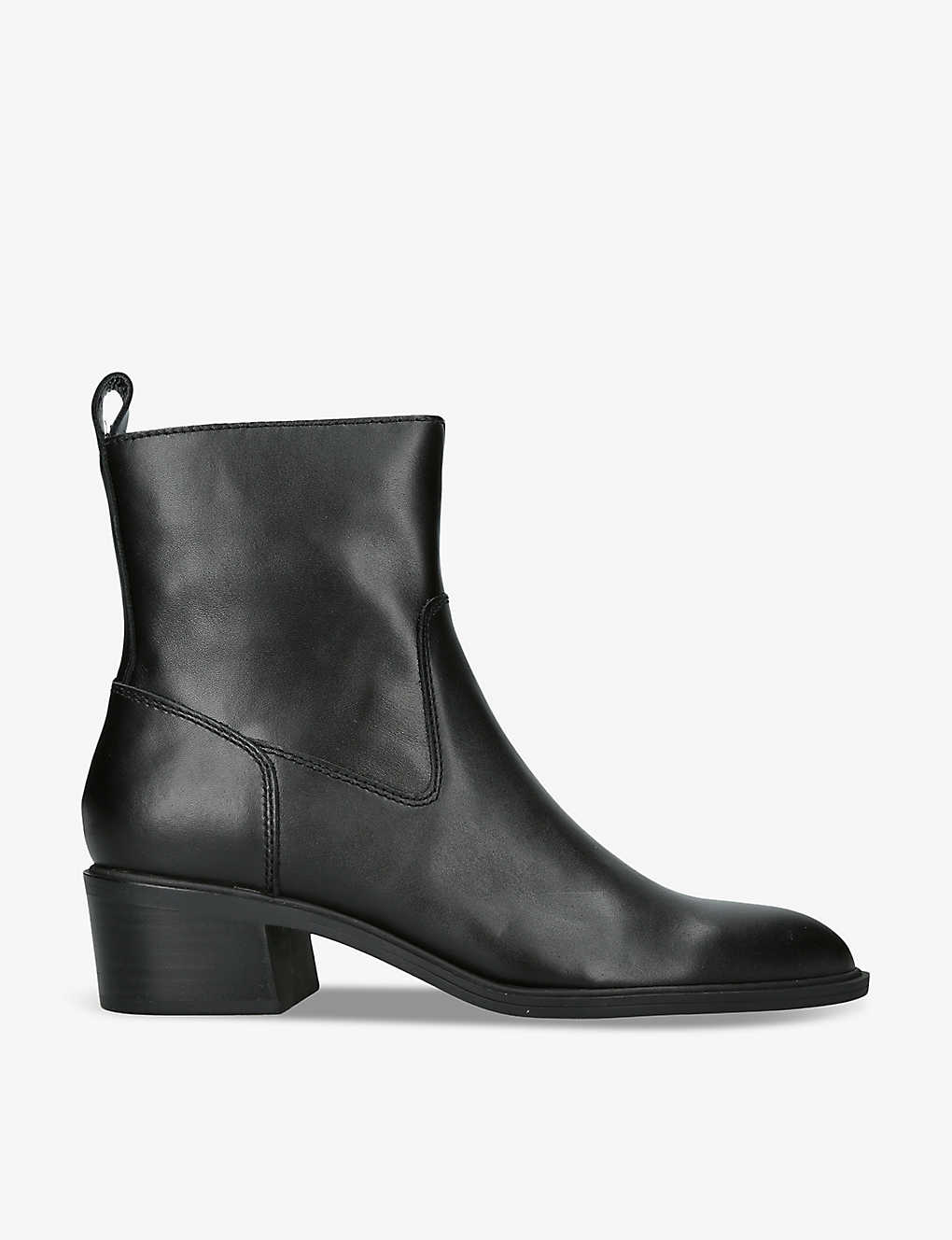Shop Dolce Vita Women's Black Bili H2o Leather Ankle Boots