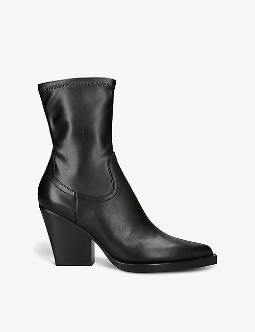 DOLCE VITA: Boyde leather heeled ankle boots