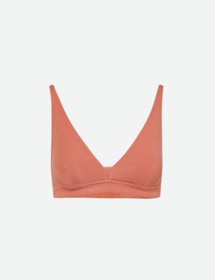Ophelia cotton-tulle soft-cup bra