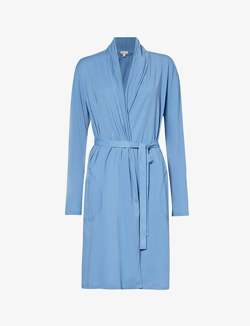 Shop Skin Women's Ocean Blue Coleen Tie-waist Organic Cotton-jersey Robe