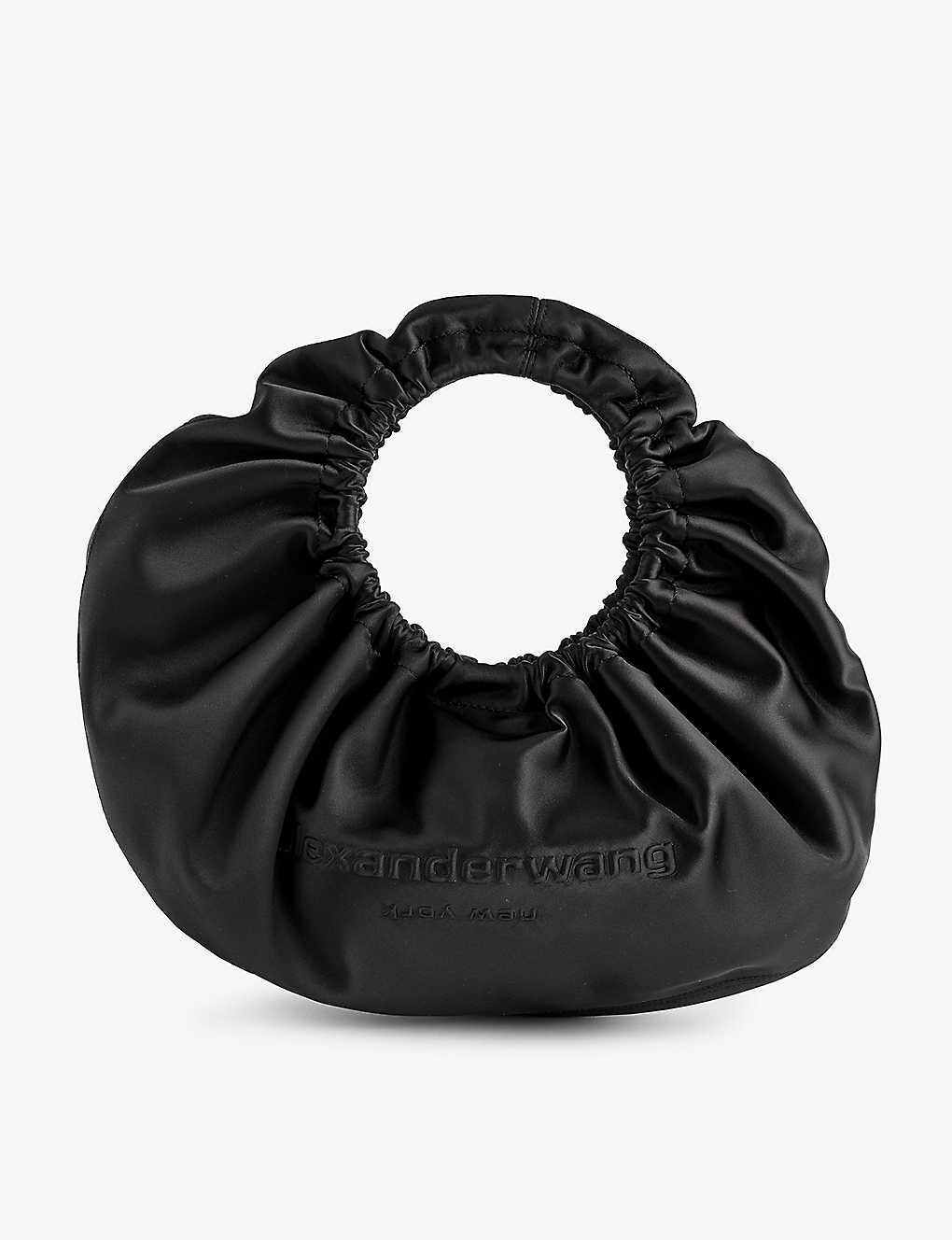 Alexander Wang Black Crescent Small Leather Top Handle Bag