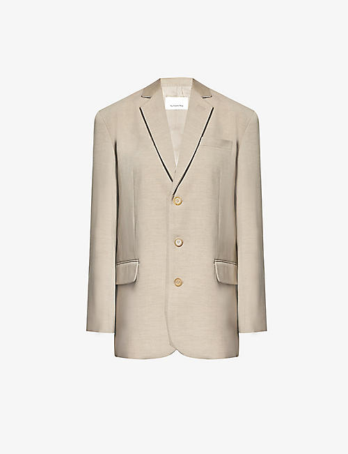 FRANKIE SHOP: Gelso oversized woven jacket