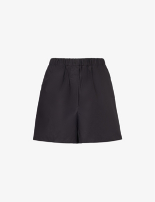 FRANKIE SHOP: Lui elasticated-waist organic-cotton shorts