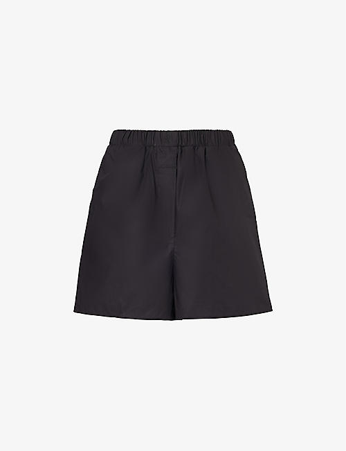 FRANKIE SHOP: Lui elasticated-waist organic-cotton shorts