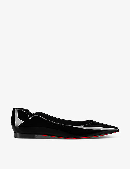 CHRISTIAN LOUBOUTIN: Hot Chickita pointed-toe patent-leather pumps