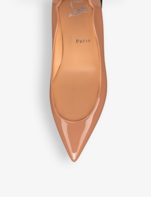 CHRISTIAN LOUBOUTIN: Hot Chickita pointed-toe patent-leather pumps