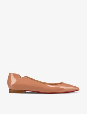 Shop Christian Louboutin Women's Blush Hot Chickita Pointed-toe Patent-leather Pumps