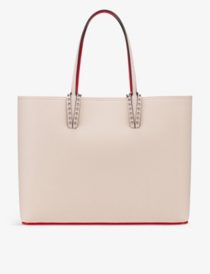 Shop Christian Louboutin Women's Leche Cabata Stud-embellished Leather Tote Bag