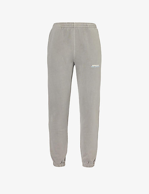 REPRESENT: Patron of the Club brand-print cotton-jersey jogging bottoms