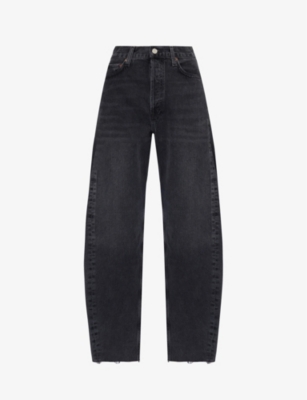 Agolde Black Luna Pieced Jeans ModeSens