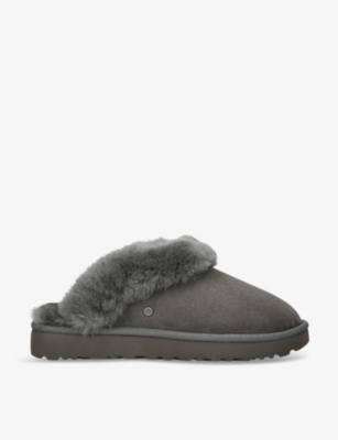 UGG - Classic II shearling-trim suede slippers | Selfridges.com