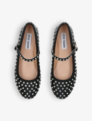 STEVE MADDEN WOMENS SILVER VINETTA-R RHINESTONE-EMBELLISHED FAUX-LEATHER PUMPS EUR 37 / 4 UK 