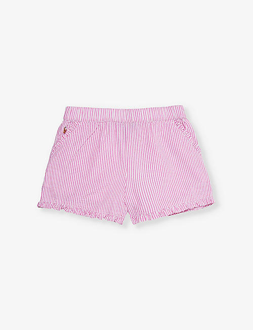 POLO RALPH LAUREN: Girls' striped cotton shorts