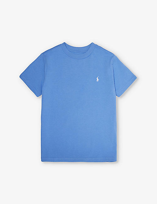 POLO RALPH LAUREN: Boys' logo-print short-sleeve cotton-jersey T-shirt