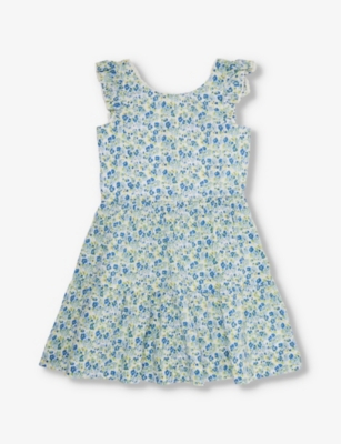 POLO RALPH LAUREN: Girls' floral-print cotton dress