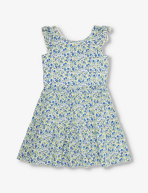POLO RALPH LAUREN: Girls' floral-print cotton dress