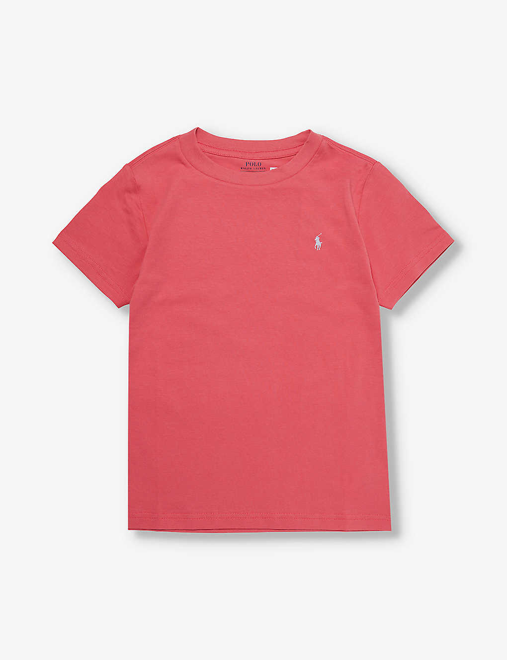 Polo Ralph Lauren Kids' Brand-embroidered Short-sleeve Cotton-jersey T-shirt 7-14 Years In Red