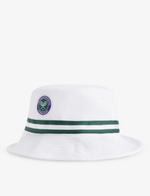 Polo Ralph Lauren Boys White Mu Kids X Wimbledon Boys' Cotton-blend Terry Towelling Bucket Hat