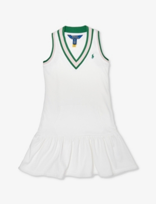 POLO RALPH LAUREN: Polo Ralph Lauren x Wimbledon Girls' cotton-jersey dress