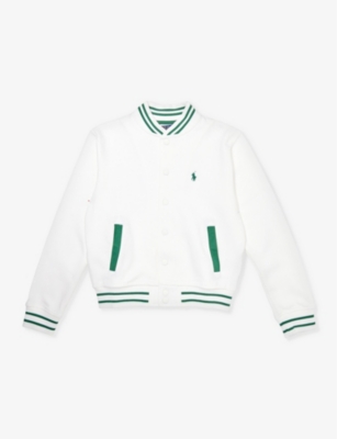 POLO RALPH LAUREN: Polo Ralph Lauren x Wimbledon boys' contrast-trim cotton-blend jacket