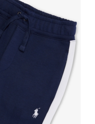 POLO RALPH LAUREN: Polo Ralph Lauren x Wimbledon boys' logo-embroidered tapered-leg cotton and recycled-polyester jogging bottoms