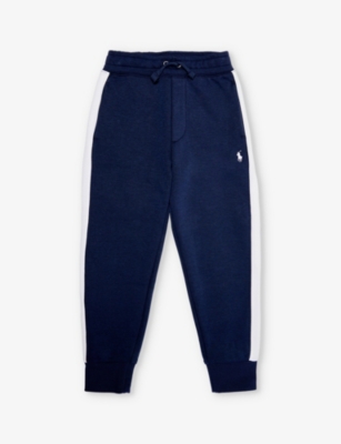 POLO RALPH LAUREN: Polo Ralph Lauren x Wimbledon boys' logo-embroidered tapered-leg cotton and recycled-polyester jogging bottoms