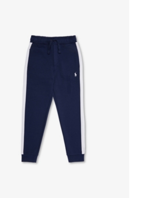 POLO RALPH LAUREN: Polo Ralph Lauren x Wimbledon boys' logo-embroidered tapered-leg cotton and recycled-polyester jogging bottoms