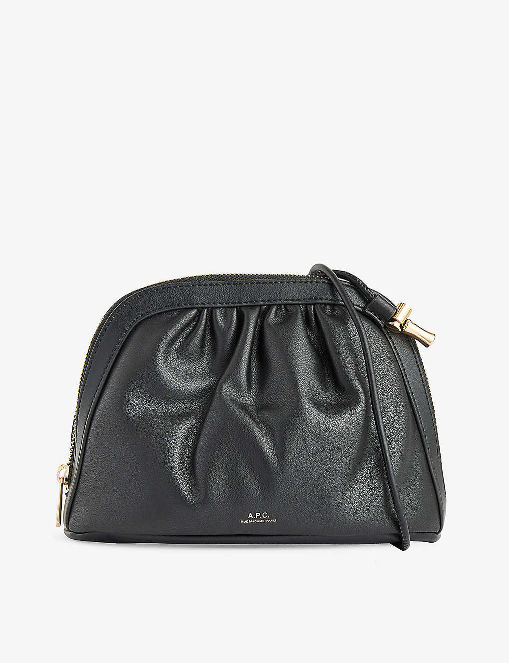 Apc Womens Noir Bourse Ninon Faux Leather Cross-body Bag