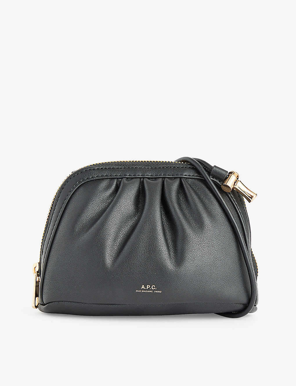 Apc Womens Noir Bourse Ninon Faux Leather Cross-body Bag