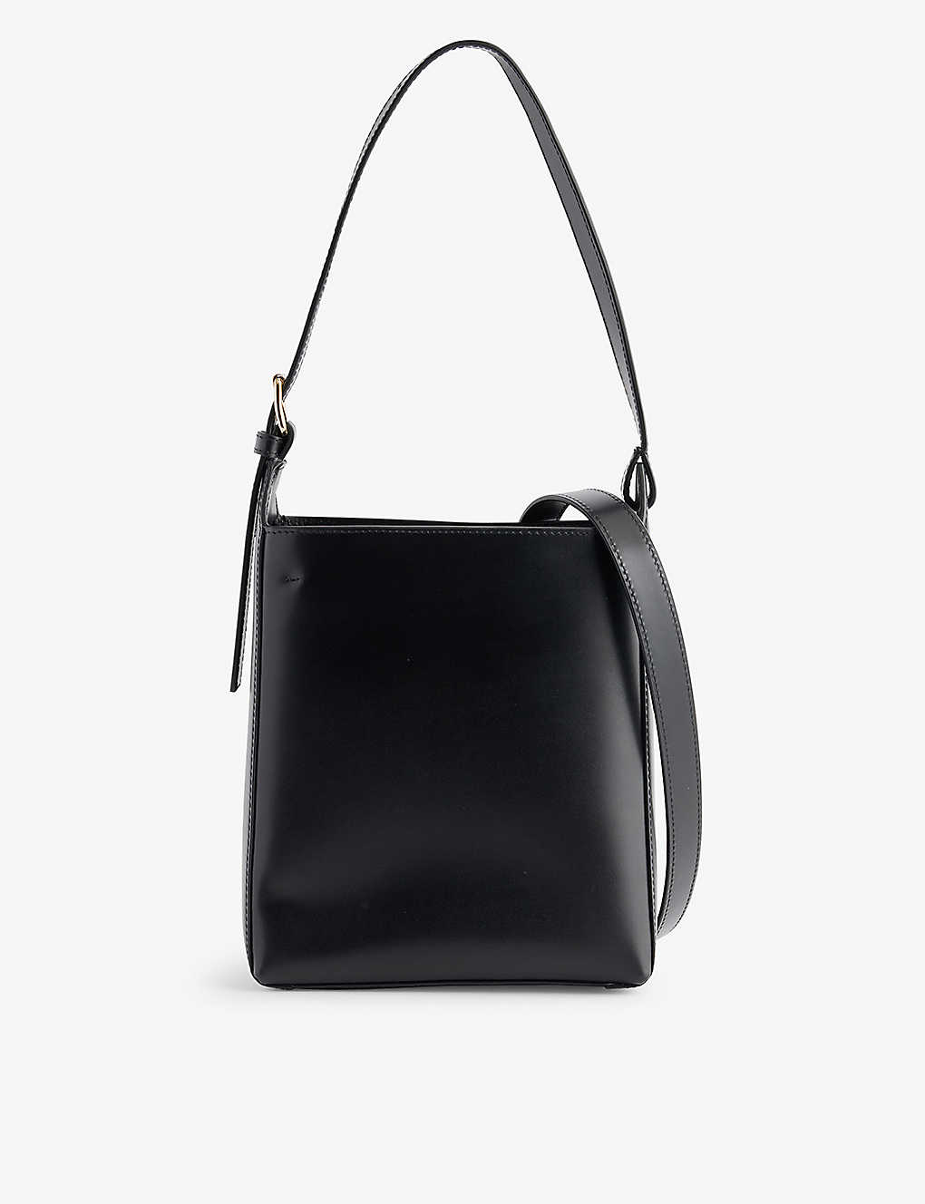 Apc Womens Noir Virginie Small Leather Shoulder Bag