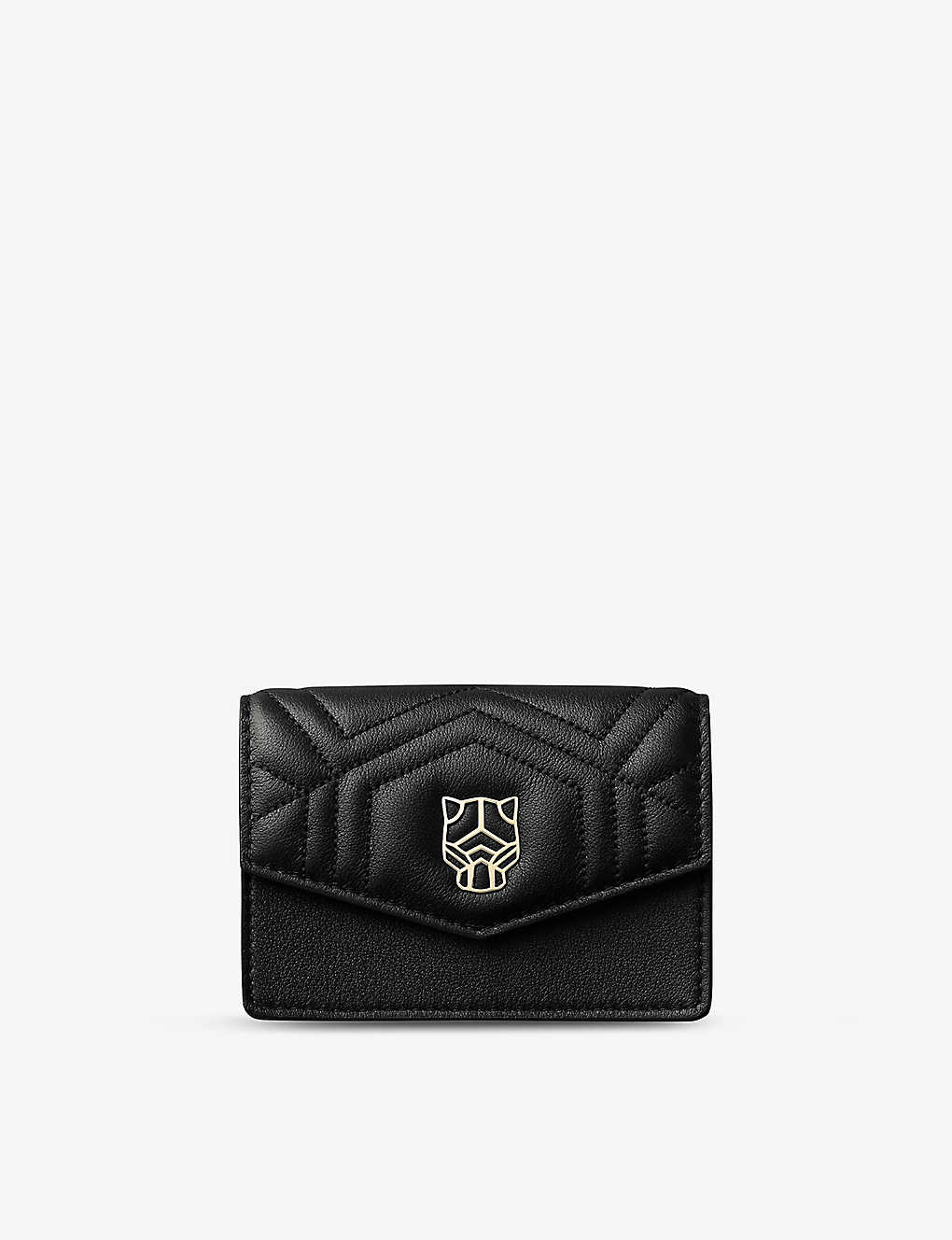 Cartier Black Trouserhère De Leather Card Holder