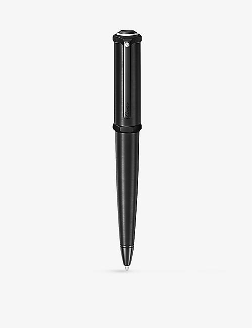 CARTIER: Brand-engraved resin and palladium ballpoint pen