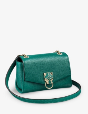 Cartier Trouserhère De  Micro Leather Cross-body Bag In Green