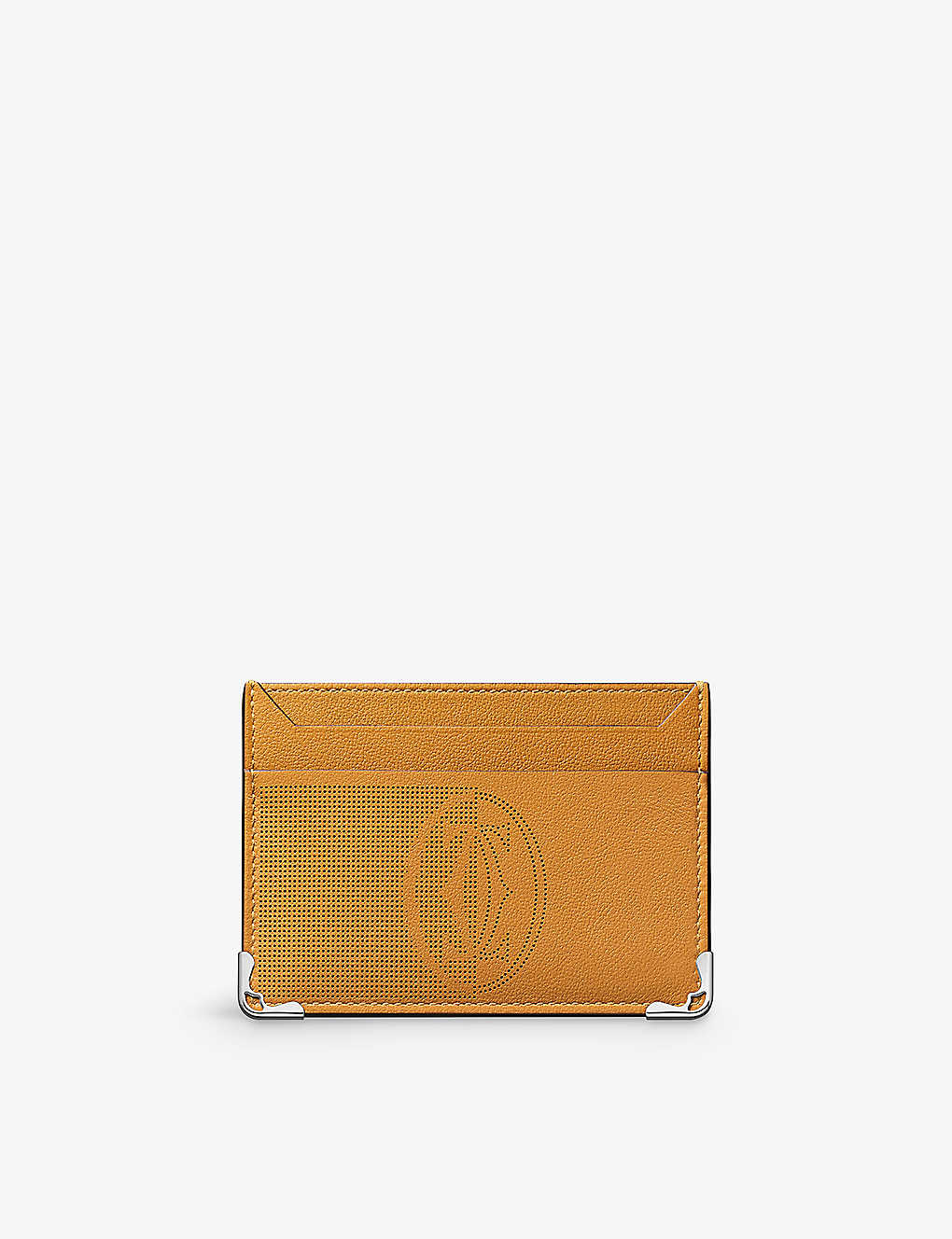 Cartier Cumin Must De Perforated-logo Leather Card Holder
