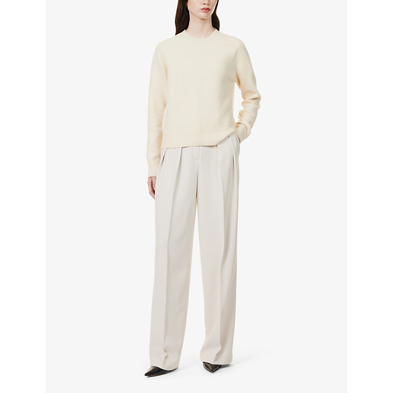 Shop Theory Women's Pumice High-rise Pleated Woven Trousers