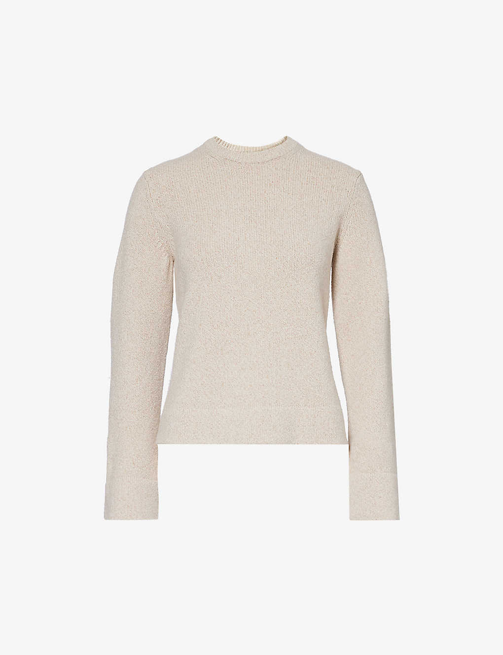 Theory Cable-knit Jumper In Beige Mouline