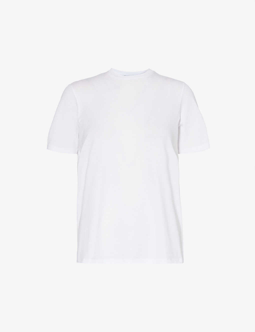 Theory Womens White Easy Short-sleeved Cotton-jersey T-shirt