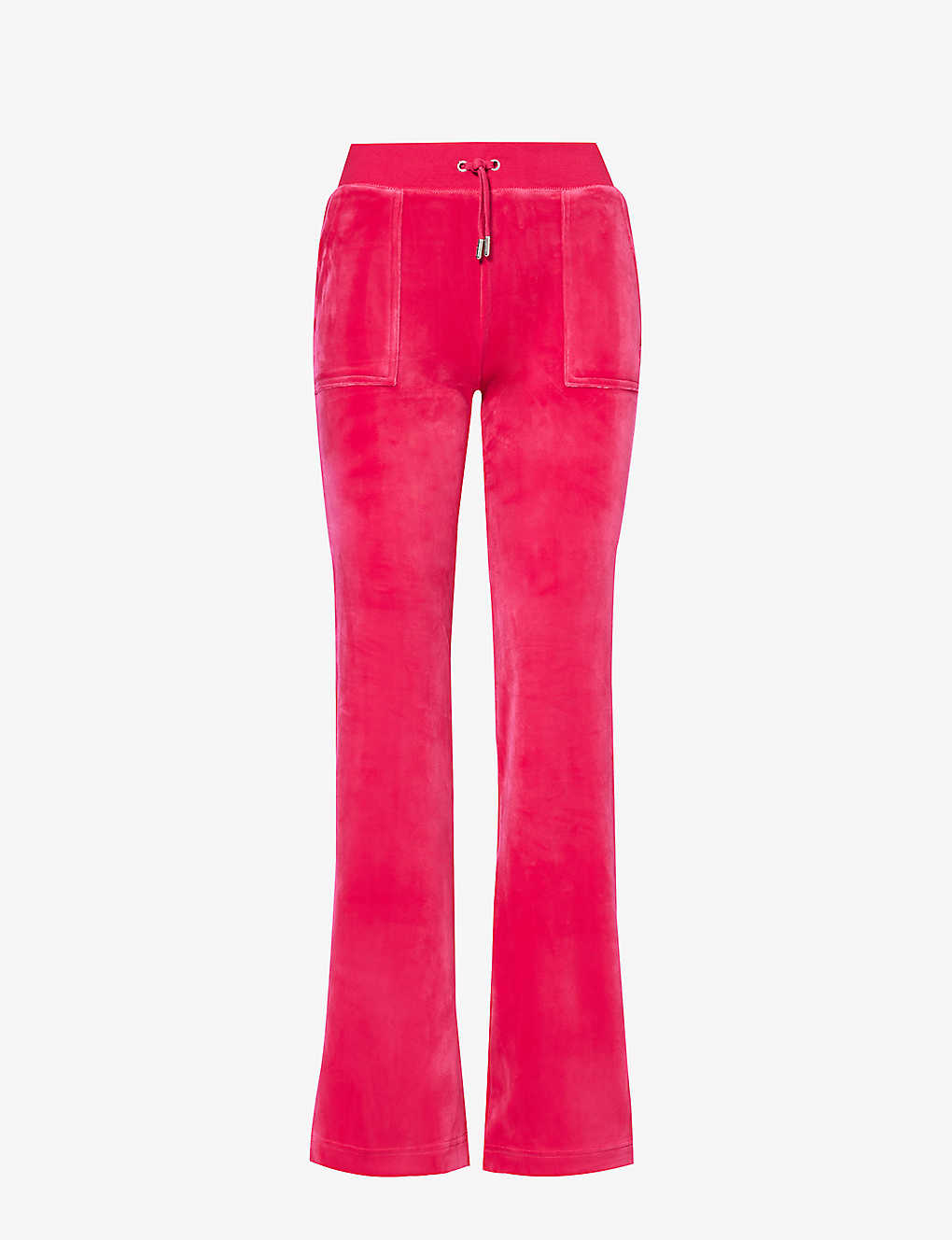 Juicy Couture Womens Raspberry Sorbet Brand-embroidered Elasticated-waist Velour Jogging Bottoms
