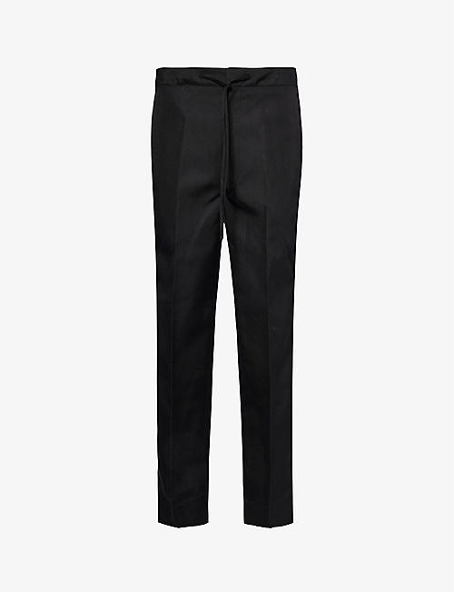 MAISON MARGIELA: Wide-leg mid-rise twill trousers