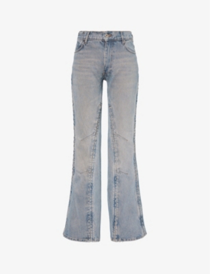 Y/PROJECT: Hook and Eye flared-leg mid-rise jeans