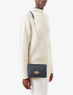 MULBERRY: Darley small grained-leather clutch bag