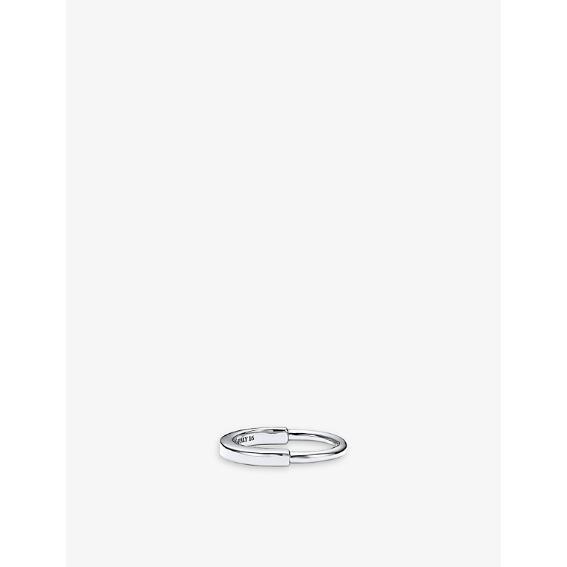 Tiffany & Co Womens White Gold Tiffany Lock 18ct White-gold Ring