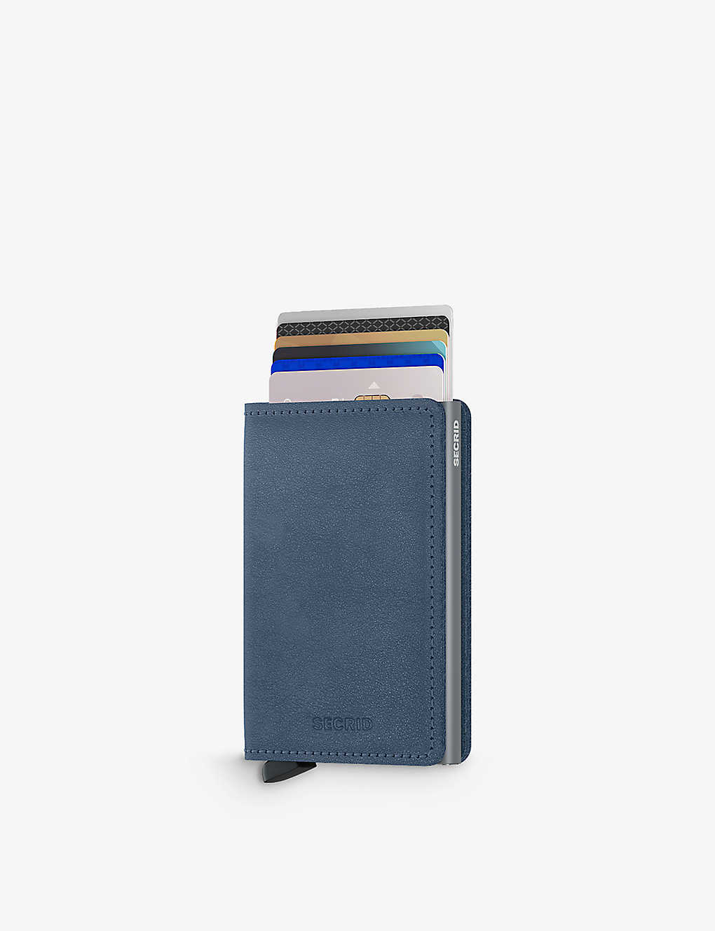 Secrid So-ice Blue Original Leather Card Holder