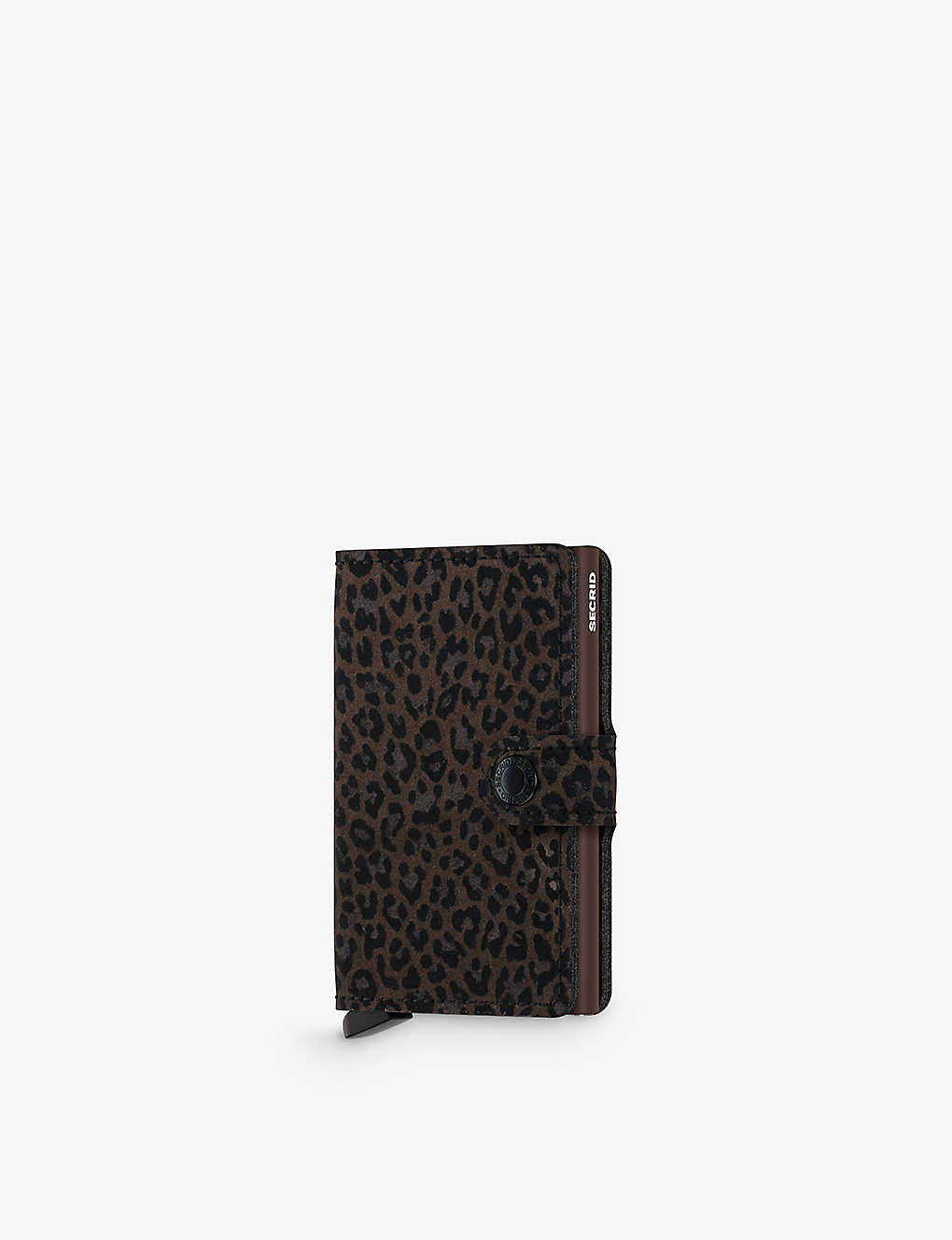Secrid Mle-brown Animal-print Branded Leather Wallet
