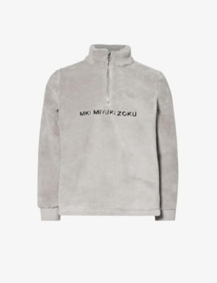 MKI MIYUKI-ZOKU: V2 brand-embroidered fleece sweatshirt