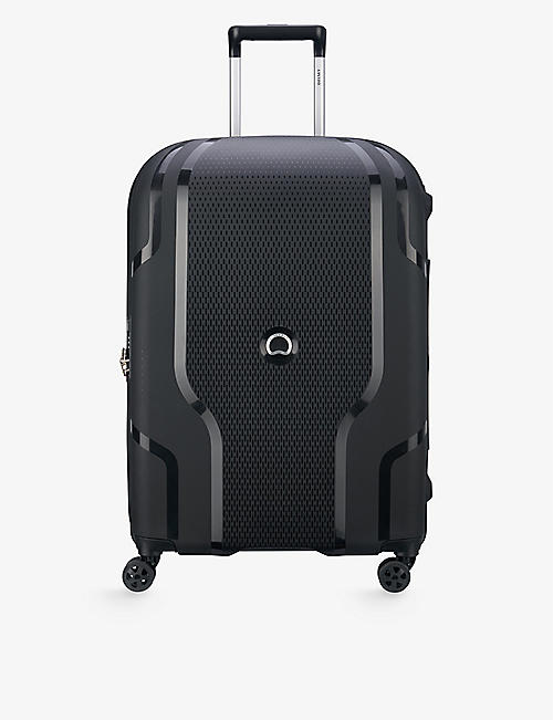 DELSEY: Clavel 4-wheel expandable recycled-polypropylene hard check-in suitcase 70cm