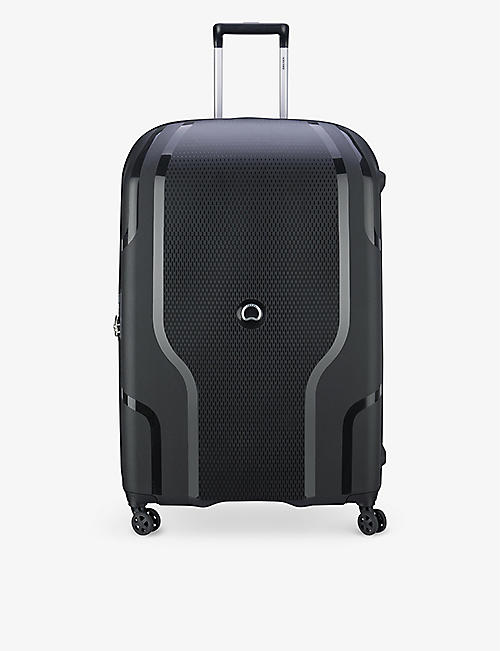 DELSEY: Clavel 4-wheel XL expandable recycled-polypropylene hard check-in suitcase 82cm