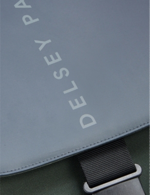 DELSEY: Securflap logo-print woven backpack