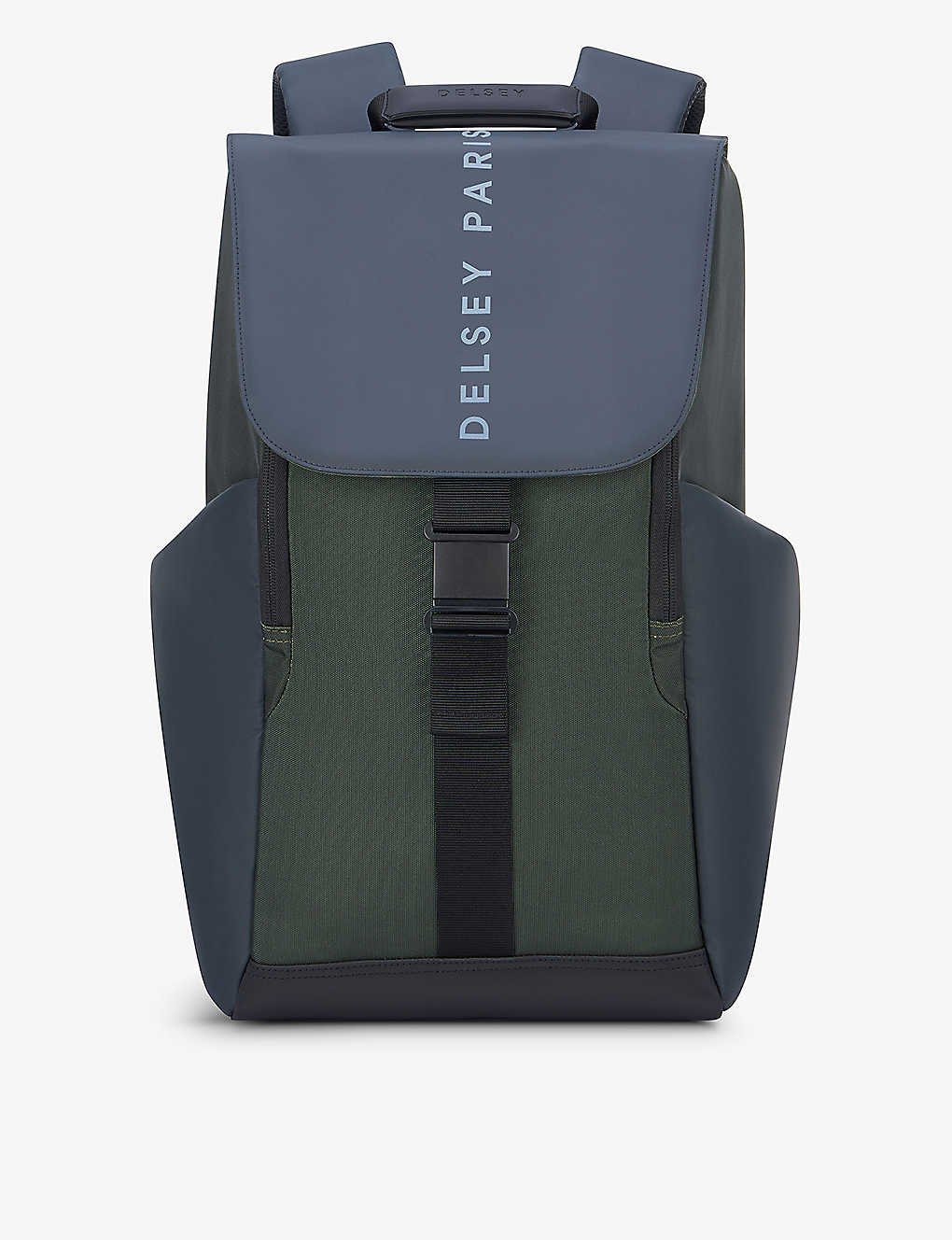 Delsey Womens Army Securflap Logo-print Woven Backpack