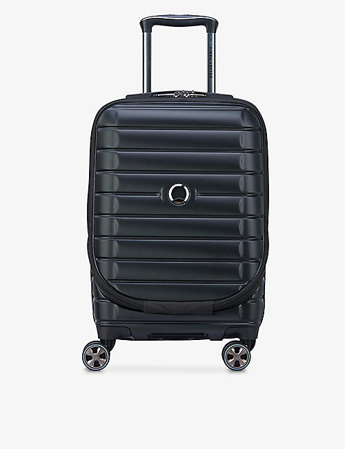DELSEY: Shadow 5.0 4-wheel expandable polypropylene hard cabin suitcase 55cm